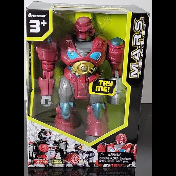 CYBOTRONIK M.A.R.S. MOTORIZED ATTACK ROBO SQUAD WALKING ROBOT XSS 7", LIGHT UP - Picture 2 of 5